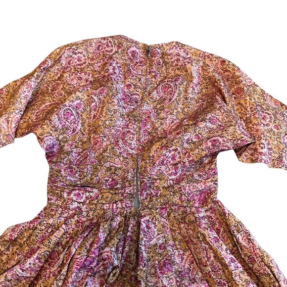 Jerry Gilden Spectator Floral Print Vintage Retro Dress 1950s Size Small Women's - Picture 8 of 11
